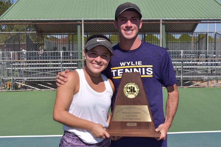 Tennis Mixed Doubles Team Prepares For State